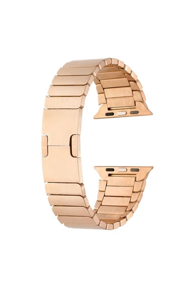 zore Watch 42mm Uyumlu KRD-82 Metal PAT Kordon Rose Gold