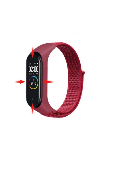 Doping Digital Xiaomi Mi Band 6 Uyumlu KRD-03 Hasır Zore Kordon-NO14 - Resim 7