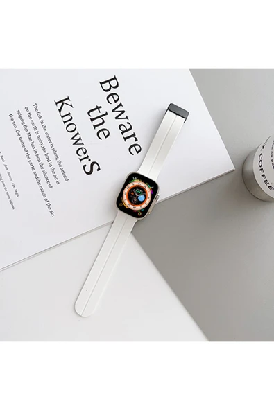 KILIFTECH Watch Ultra 49mm Uyumlu KRD-84 Uyumlu Zore Kordon-Koyu Yeşil - 8