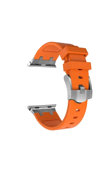 KILIFTECH Watch Ultra 49mm Uyumlu KRD-89 Uyumlu Zore Kordon-Gümüş - 4