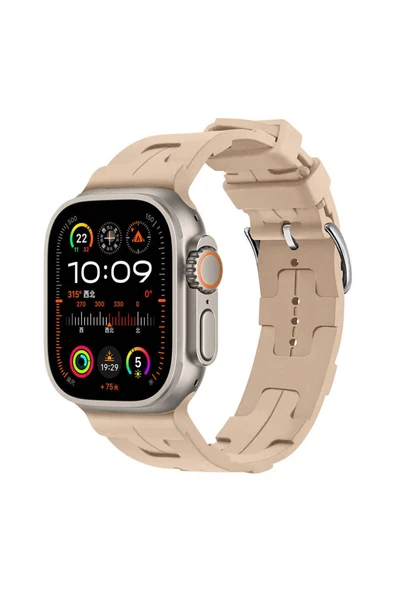 Paksesuar Watch Ultra 49mm KRD-92 Uyumlu PAK Kordon Kahve Açık ürün görseli