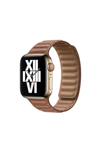 Paksesuar Watch Ultra 49mm Kordon Uyumlu KRD-34 Deri Strap Kayış PAK Lacivert - 4