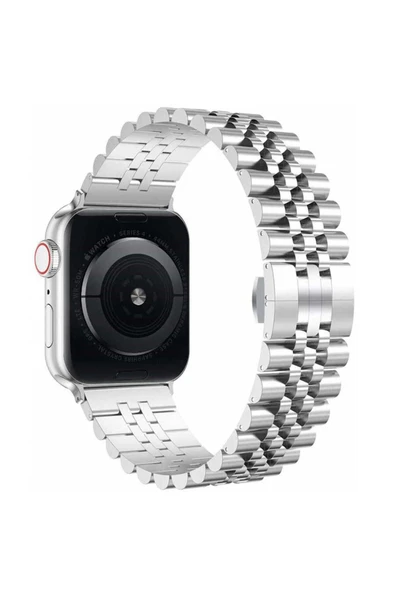 ARMX Watch 44mm Uyumlu KRD-36 Metal Zore Kordon-Siyah - 8