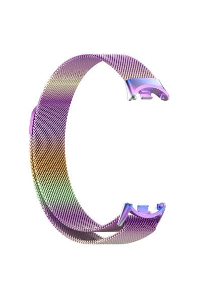 KILIFTECH Xiaomi Smart Band 8 Zore KRD-01 Metal Kordon-Colorful - Resim 5