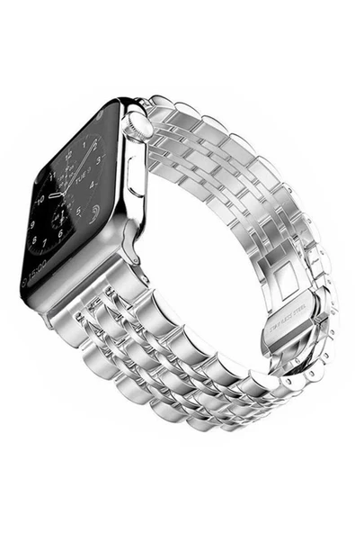 dsBARKOT Watch 42mm Uyumlu KRD-14 Metal DSB Kordon Gümüş