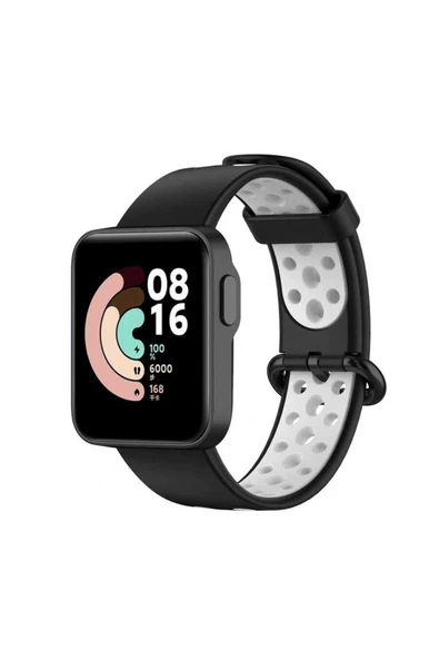 zore Xiaomi Redmi Watch 2 Lite KRD-02 Uyumlu Kordon FPT Siyah-Beyaz ürün görseli