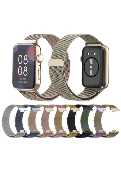 KILIFTECH Huawei Watch Fit 3 Zore KRD-01 Metal Kordon-Colorful - 4