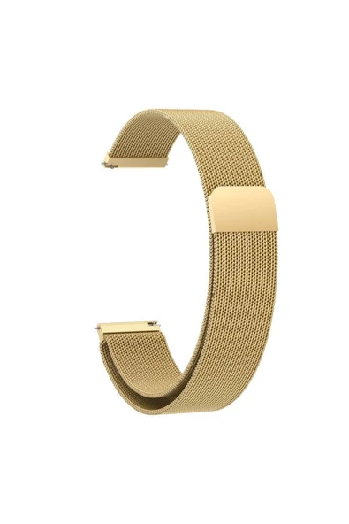 Base Dijital Huawei GT4 18mm Uyumlu KRD-01 Metal Zore Kordon Gold - 8