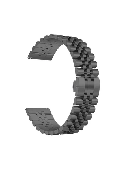 Base Dijital Huawei Watch GT 3 46mm Uyumlu KRD-36 Metal Zore Kordon Siyah ürün görseli