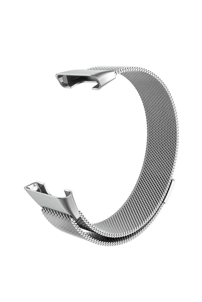 KILIFTECH Xiaomi Mi Band 7 Pro Zore KRD-01 Metal Kordon-Gümüş - Resim 3