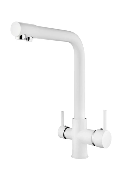 ESORA Beyaz Krom Arıtmalı Eviye Bataryası ürün görseli