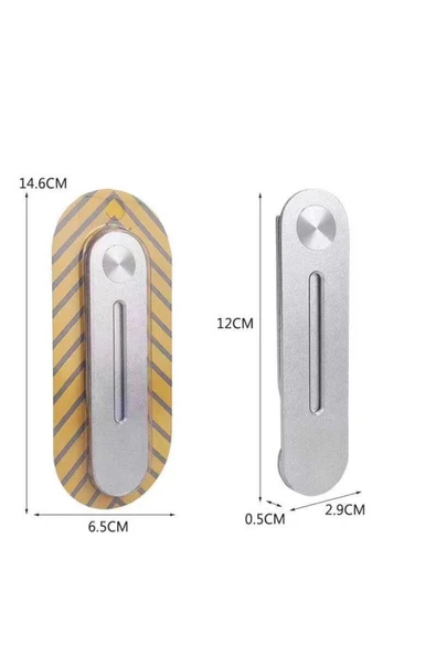 Goktugaksesuar Zore F21 Laptop - Monitör Telefon Tutucu-Gümüş - 4