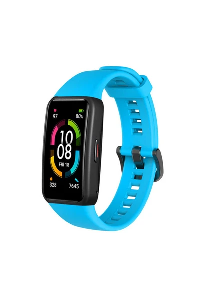 zore Huawei Band 6 Uyumlu KRD-47 Uyumlu Kordon-btz-Mavi - Resim 2