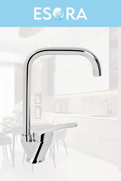 ESORA Dubai Robot Duş Sistemi, Köşe Lavabo & Mutfak ve Banyo Bataryası 4'lü Set ( Arıtma Musluğu Hediyeli) - Resim 5