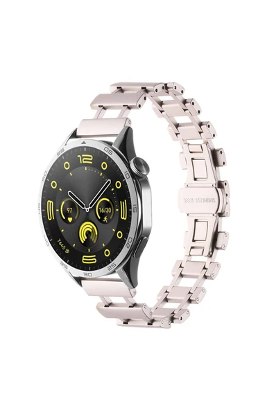 Base Dijital Galaxy Watch 46mm Uyumlu Zore KRD-96 22mm Metal Kordon-Starlight ürün görseli