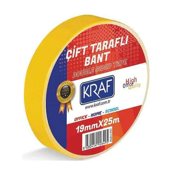 Kraf Çift Taraflı Bant 12x25