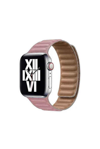 KILIFTECH Watch 42mm Uyumlu KRD-34 Deri Zore Kordon-Pembe ürün görseli