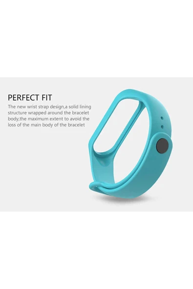 Base Dijital Xiaomi Mi Band 4 Uyumlu Zore Kordon Sarı - Resim 5