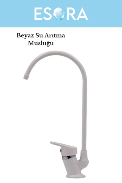 ESORA Lüx Beyaz Aç Kapa Arıtma Musluğu Arıtma Çeşmesi