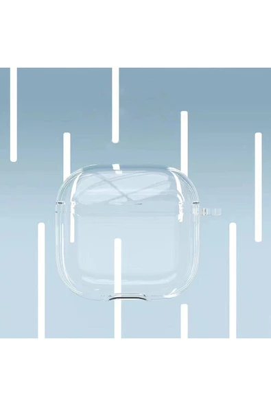 KILIFTECH Air-Pods 4 Kılıf Şeffaf Kristal Silikon Zore Airbag 14 Kılıf-Şeffaf - 4