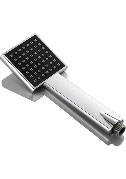 Siyah Krom Başlıklı Kare Robot Tepe Yağmurlama Duş Seti - 4