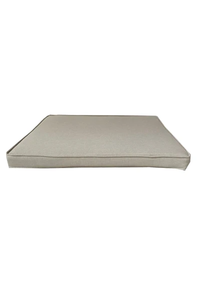 YASTIKMİNDER Koton Krem Fitilli 54x45 Cm Ölçüsünde 1 Parça Sandalye Koltuk Minder