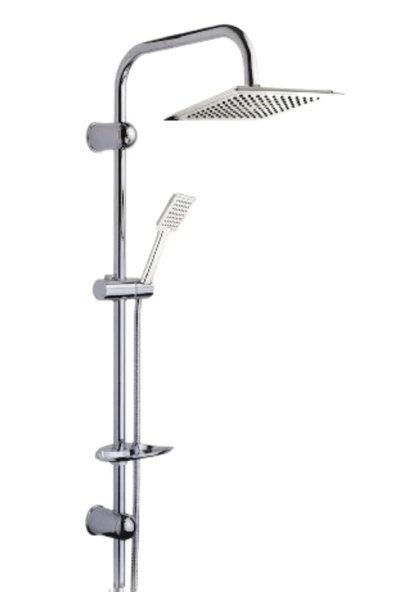 ESORA Lüx Krom Kare Duş Banyo Tepe Yağmurlama Duş Robot Seti ürün görseli 1