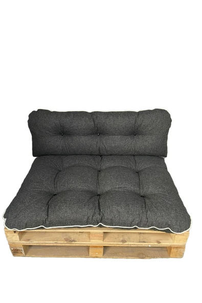 Mazi Home Kalorifer Önü Ve Yer Minderi Ikili Takım Antrasit Gri 100x60cm - 2