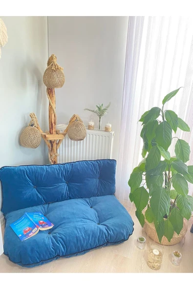 MÇ HOME Palet Minderi Yer Minderi 2 'li Takım Puf Minder - Resim 3