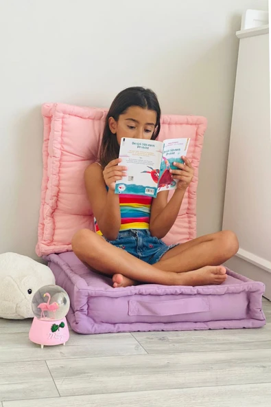 Aida Concept Fransız Yer Minderi 60x60 Puf Gri - Resim 4