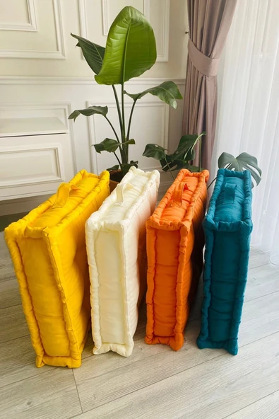 Aida Concept Fransız Yer Minderi 60x120 Puf Pembe - Resim 12