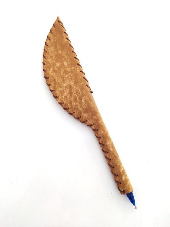 Haç Temalı Deri Tükenmez Kalem Hediye Ofis 9638 - 2