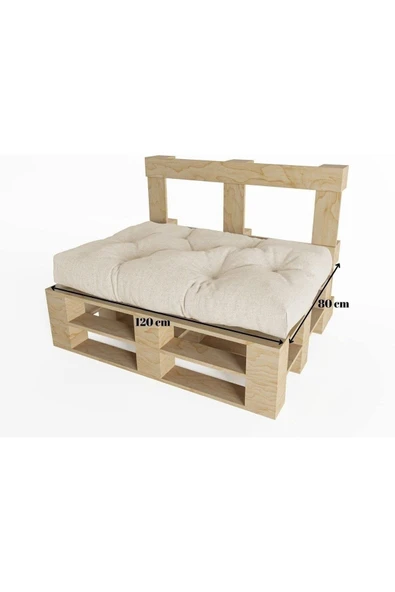CAVİSS Roza Serisi 9001 Kalite Sınıfı 120x80/120x40 Bench Minderi Palet Minderi Bahçe Minderi - 4
