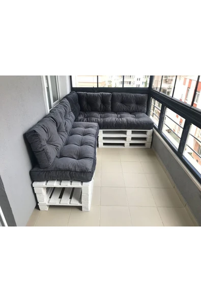 RMS CONCEPT İç Mekan Palet Minderi Seti Takımı 120x80 Alt / 120x40 Sırt - 2