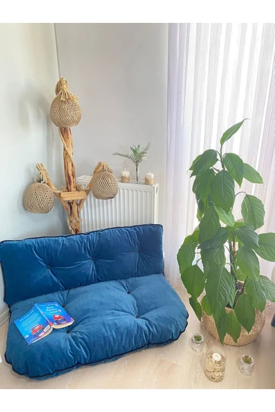 MÇ HOME Palet Minderi Yer Minderi 2 'li Takım Puf Minder - Resim 4