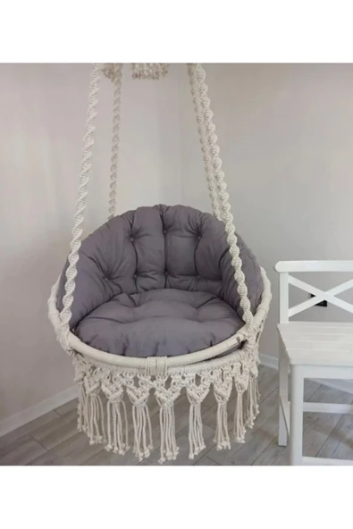 elegant concept tek kişilik makrome salıncak minderi "salıncak görsel amaçlı kullanılmıştır" ürün görseli 1