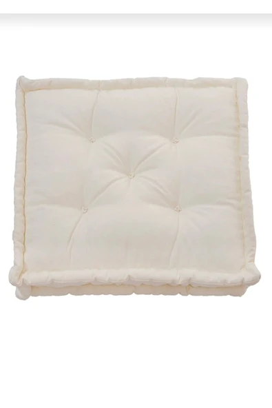 Dnzcollection Fransız Yer Minder 60×60 Krem ürün görseli 1