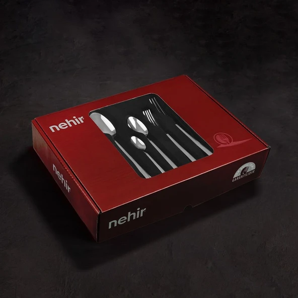 Nehir Milano Saten 12 Kişilik 60 Parça Çatal Kaşık Takımı - 7