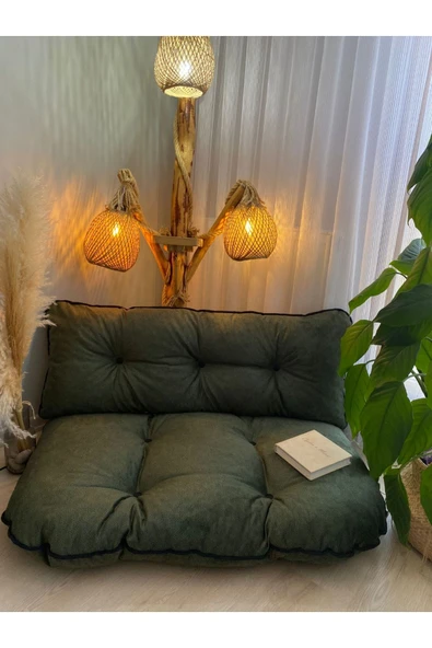 MÇ HOME Palet Minderi Yer Minderi 2 'li Takım Puf Minder - Resim 4