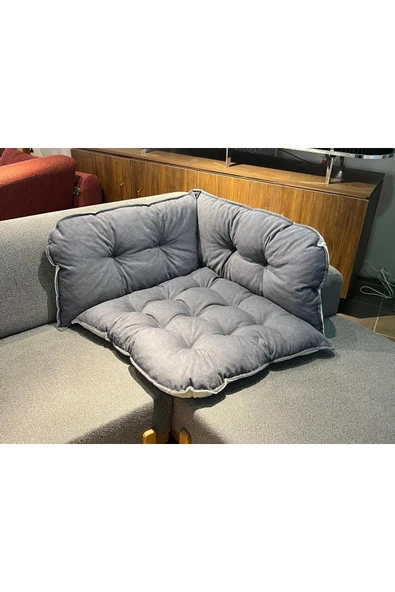 beyzima Yer Minderi Çift Taraflı Köşe Minder - Resim 3