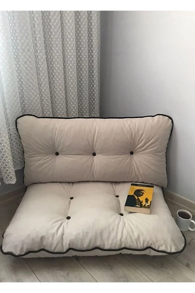 beyzima Petek Önü Yer Minderi Bahçe Ve Palet Minderi İkili Takım ürün görseli