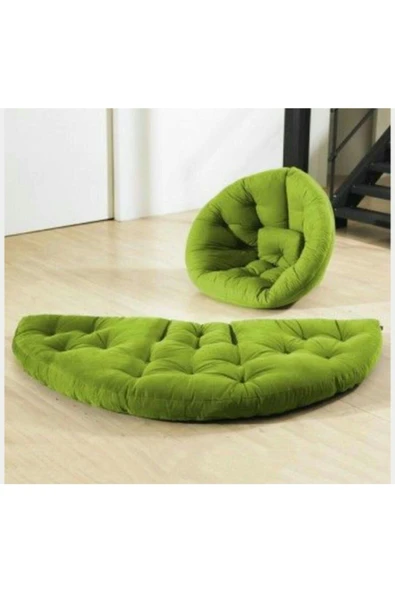 ENKLASS Yer Minderi-bahçe Minderi-balkon Minderi Yeşil Renk ürün görseli 1