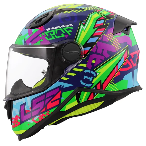 LS2 KID SVENT MAVİ-YEŞİL ÇOCUK KASK - S