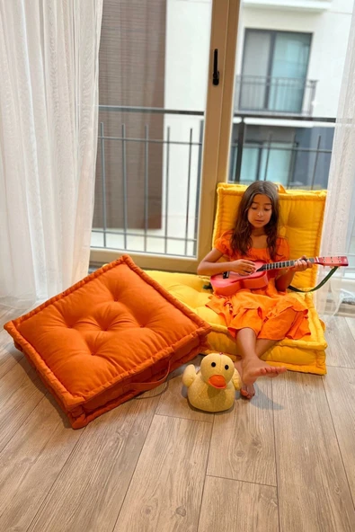 Aida Concept Fransız Yer Minderi 60x120 Puf Pembe - Resim 2