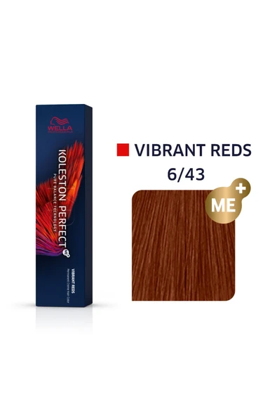 WELLA Koleston Perfect Me 6/43 Vibrant Reds Kalıcı Saç Boyası 60 ml - 1
