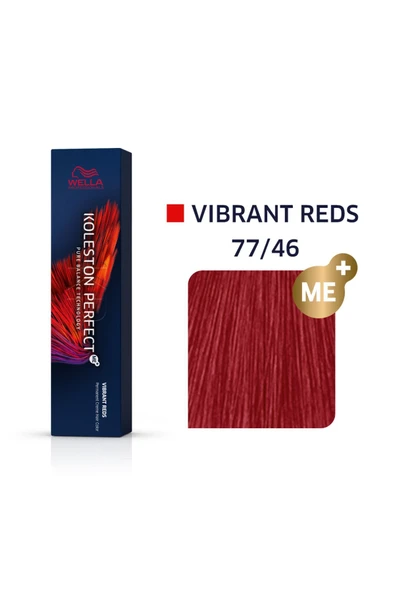 WELLA Koleston Perfect Me 77/46 Vibrant Reds Kalıcı Saç Boyası 60 ml ürün görseli 1
