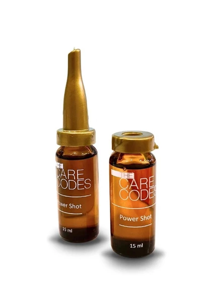 THE CARE CODES Yoğun Parlaklık ve Bakım İçin Power Shot Saç Bakım Kürü 12X15 ml - Resim 4