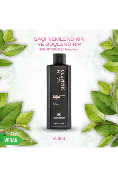 QUADDRO PROFESSİONAL SATIN CANLANDIRICI VE PARLAKLIK VEREN BAKIM ŞAMPUANI 400 ML ürün görseli 1