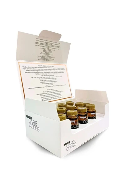 THE CARE CODES Yoğun Parlaklık ve Bakım İçin Power Shot Saç Bakım Kürü 12X15 ml - Resim 2