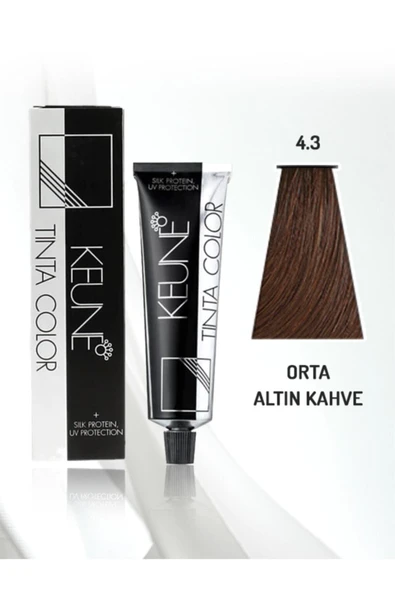 KEUNE Tinta Color Saç Boyası 60 ml No - 4.3 Orta Kahve Dore ürün görseli 1